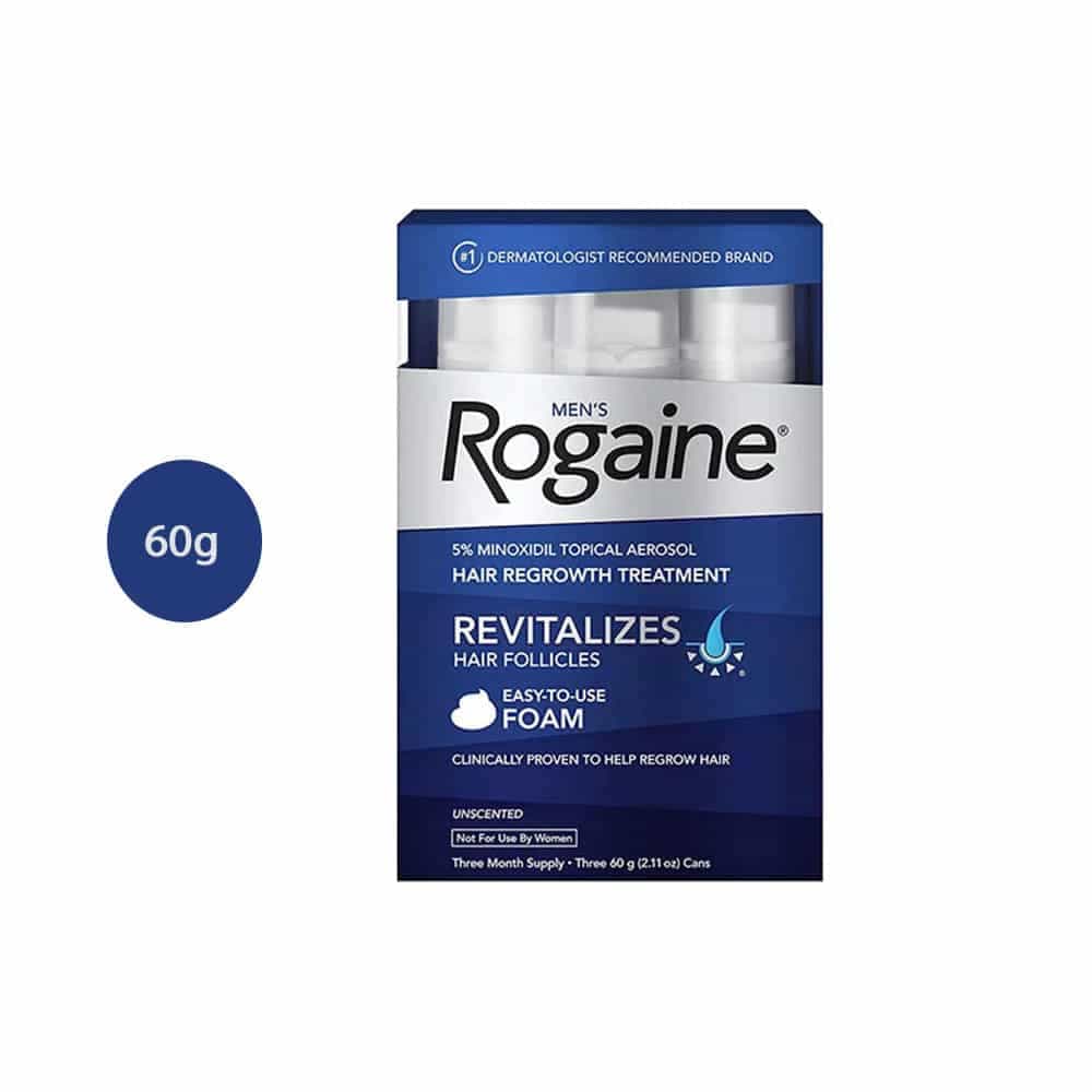Men’s Rogaine Extra Strength 5% Minoxidil Topical Solution Hair Regrowth Treatment – (3-Month Supply)
