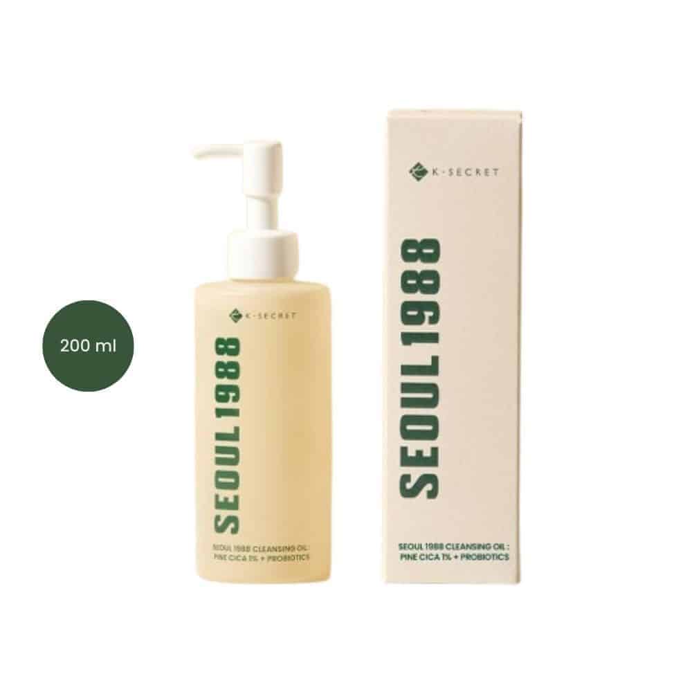 K-Secret Seoul 1988 Cleansing Oil : Pine Cica 1% + Probiotics (200 ml)