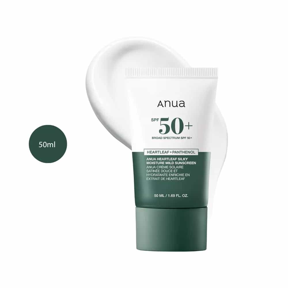 Anua Heartleaf Silky Moisture Sun Cream (50ml)