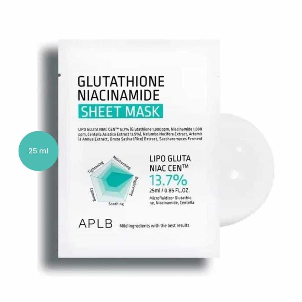 APLB Glutathione Niacinamide Sheet Mask (25 ml)
