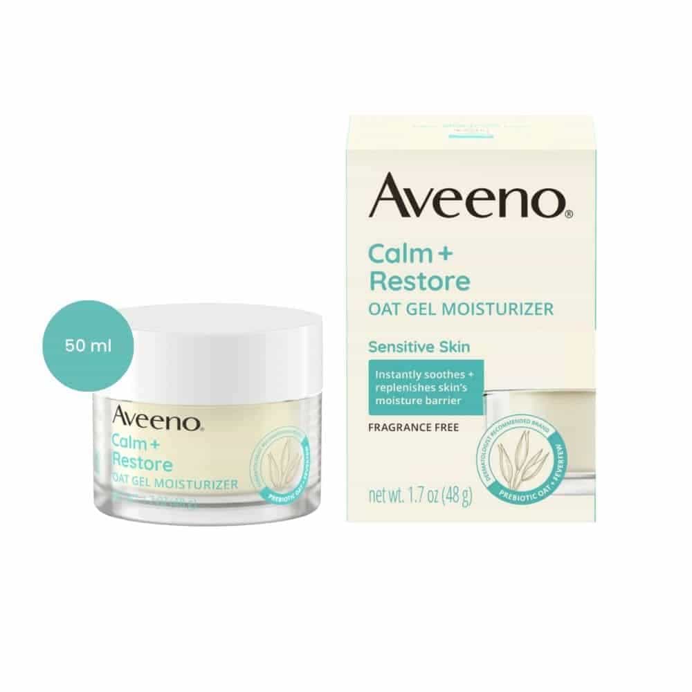 Aveeno Calm + Restore Oat Gel Moisturizer for Sensitive Skin (50 ml)