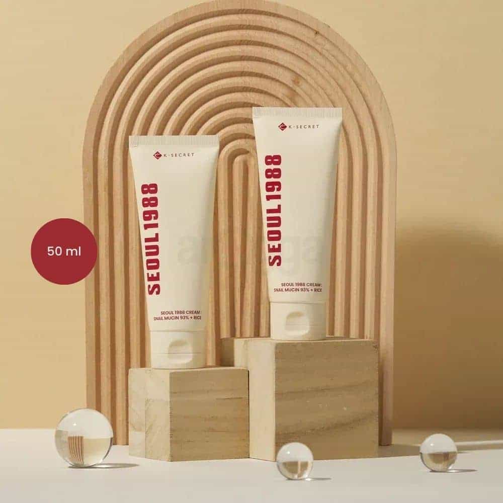 K-Secret Seoul 1988 Cream : Snail Mucin 93% + Rice (100 ml)