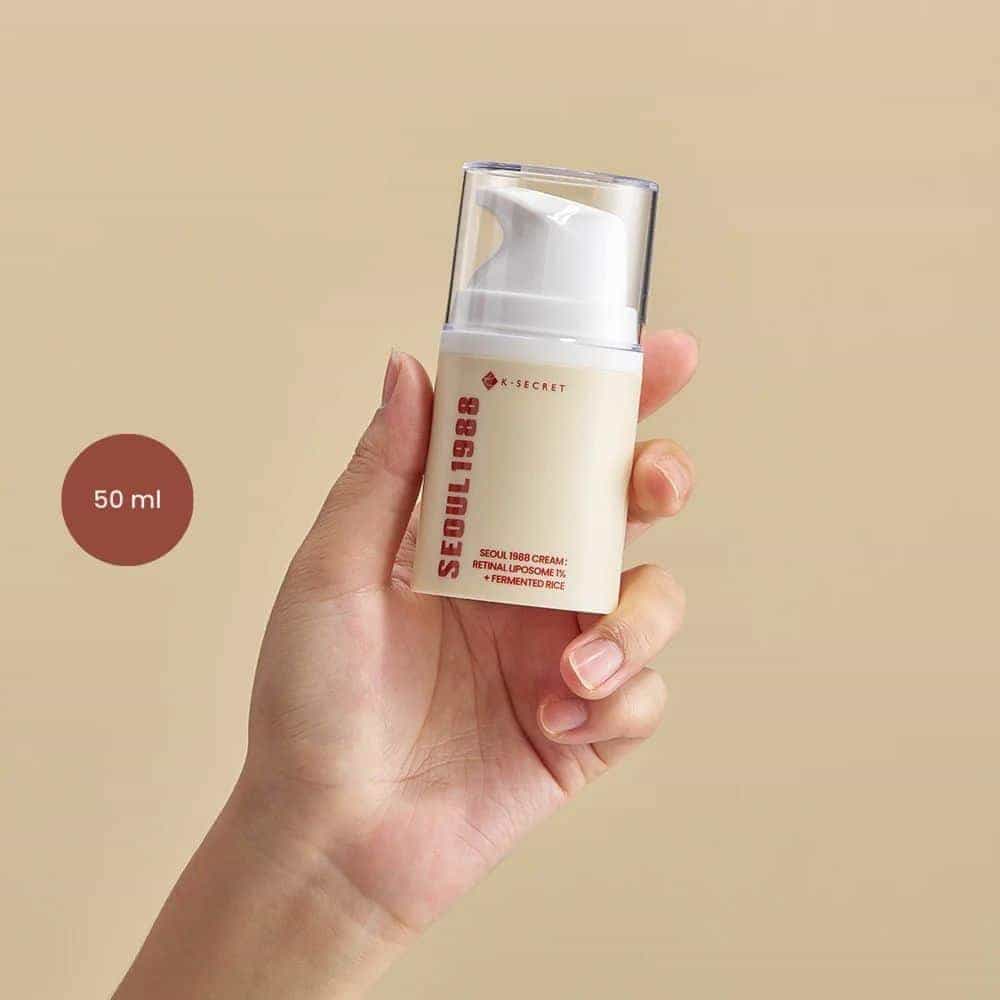 K-Secret Seoul 1988 Cream : Retinal Liposome 1% + Fermented Rice (50 ml)