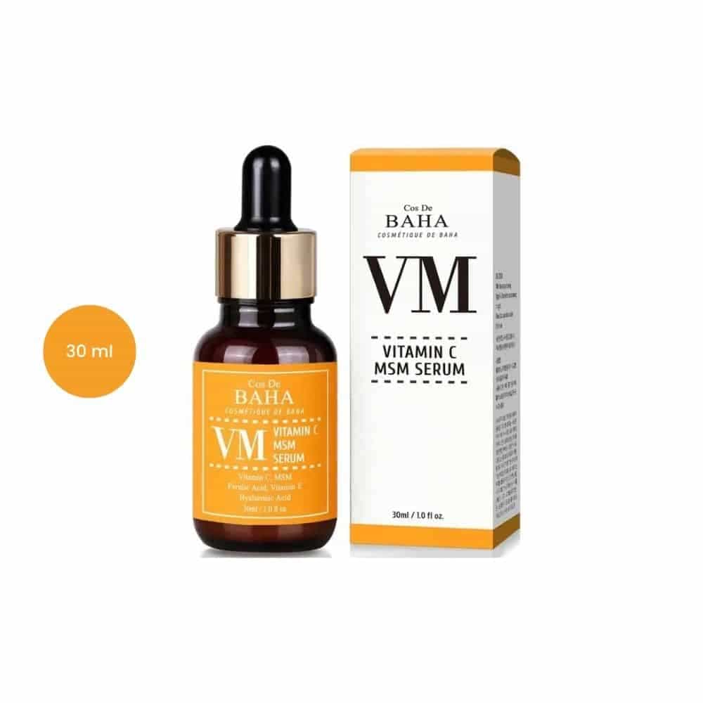 Cos De BAHA Vitamin C Facial Serum with MSM (VM) (30 ml)
