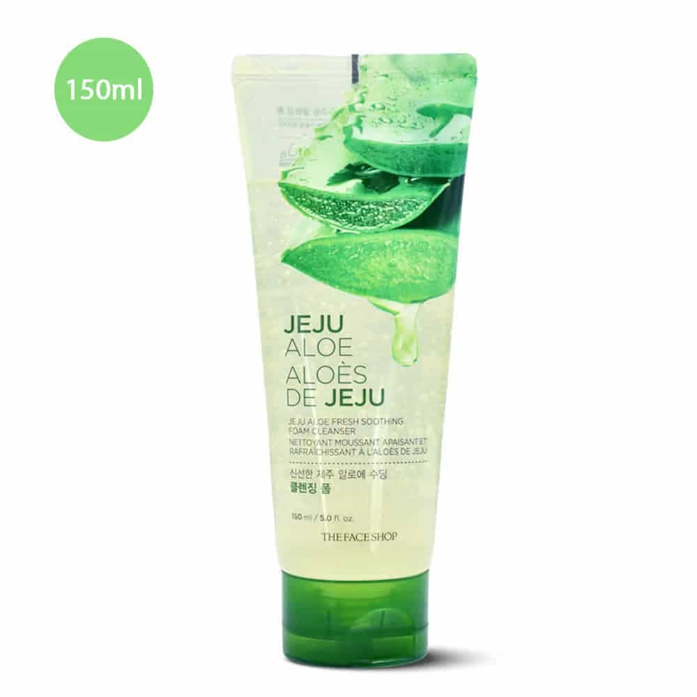The Face Shop Jeju Aloe Fresh Soothing Foam Cleanser 150ml