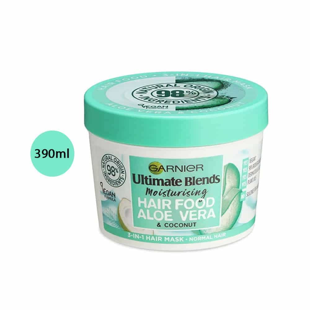 Garnier Ultimate Blends Hair Food Aloe Vera 3 in 1 Hair Mask Treatment – 390ml