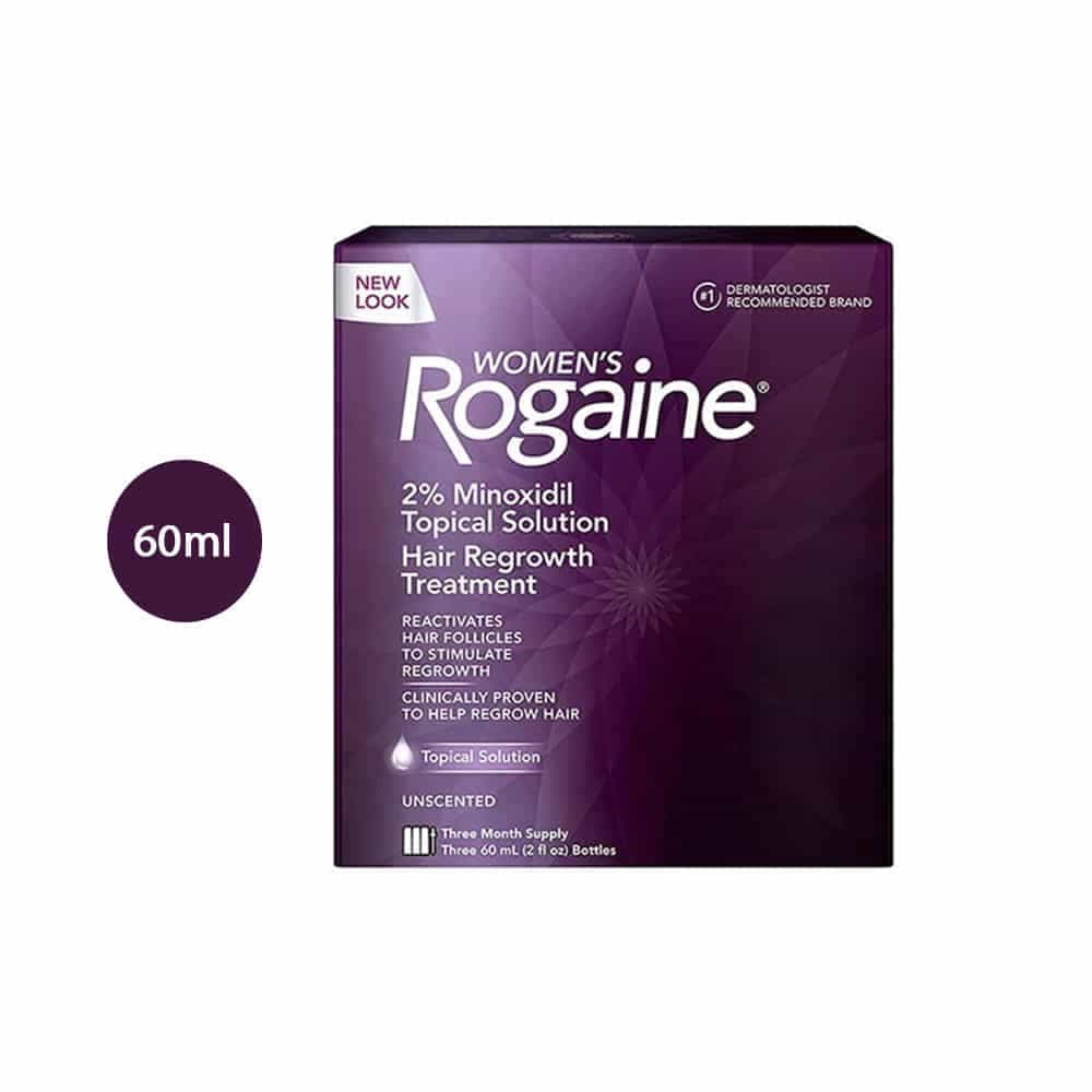 Women’s Rogaine 2% Minoxidil Topical Solution Hair Regrowth Treatment (3-Month Supply)
