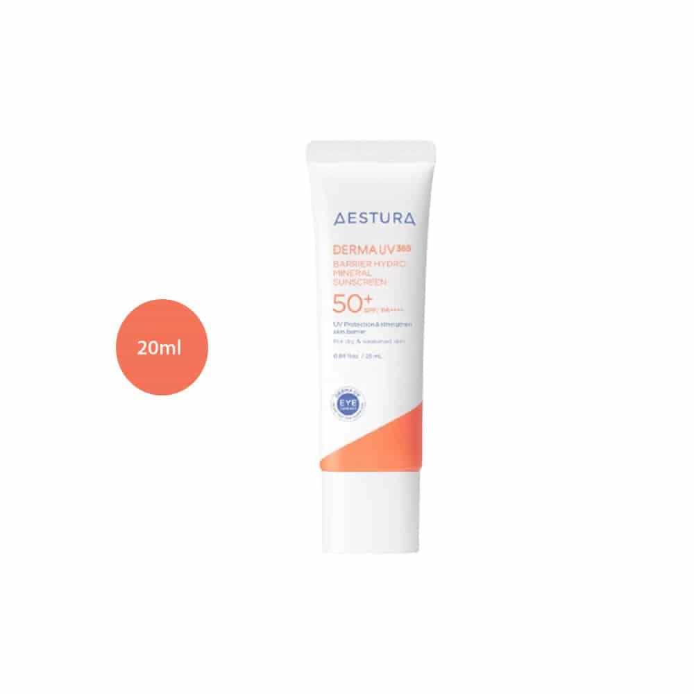 AESTURA DERMA UV365 Barrier Hydro Mineral Sunscreen (20ml)