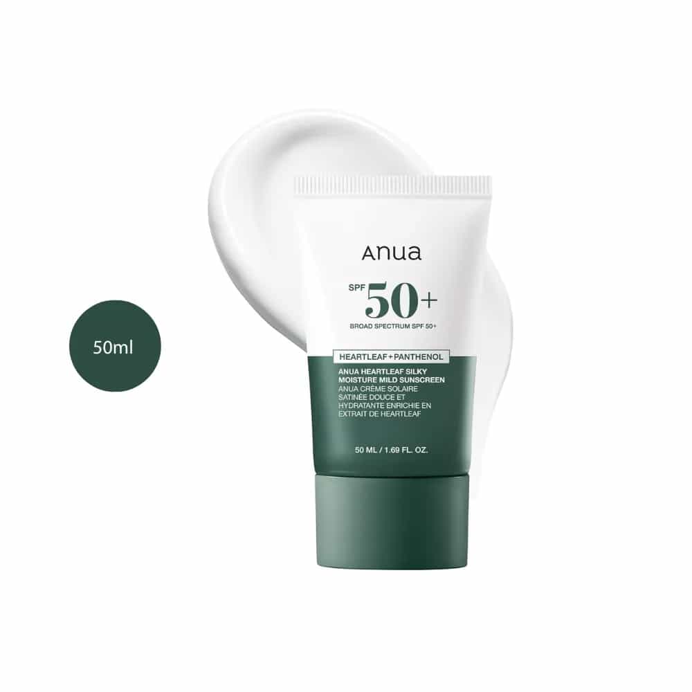 Anua Heartleaf Silky Moisture Mild Sunscreen (50ml)