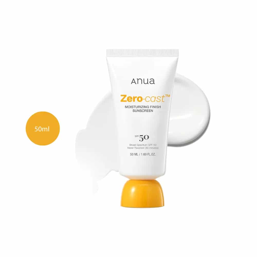 Anua Zero-Cast Moisturizing Finish Sunscreen (50ml)