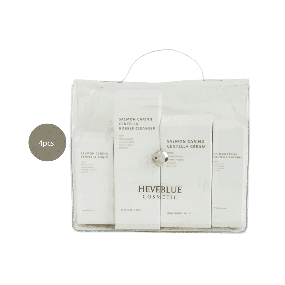 HEVEBLUE Salmon Caring Centella Special Travel Kit (4pcs)