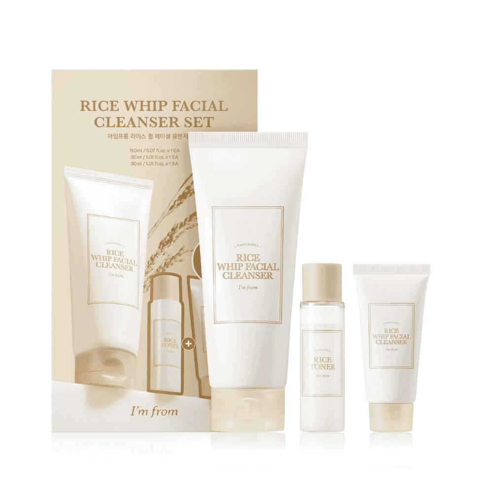 I'm From Rice Whip Facial Cleanser Set (3 Piece Set)