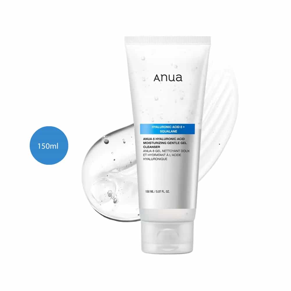 Anua 8 Hyaluronic Acid Moisturizing Gentle Gel Cleanser (150ml)