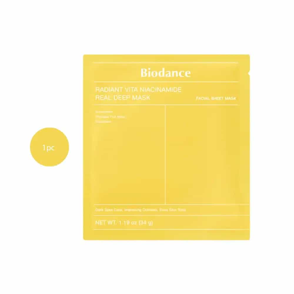 Biodance Radiant Vita Niacinamide Real Deep Mask (34g)